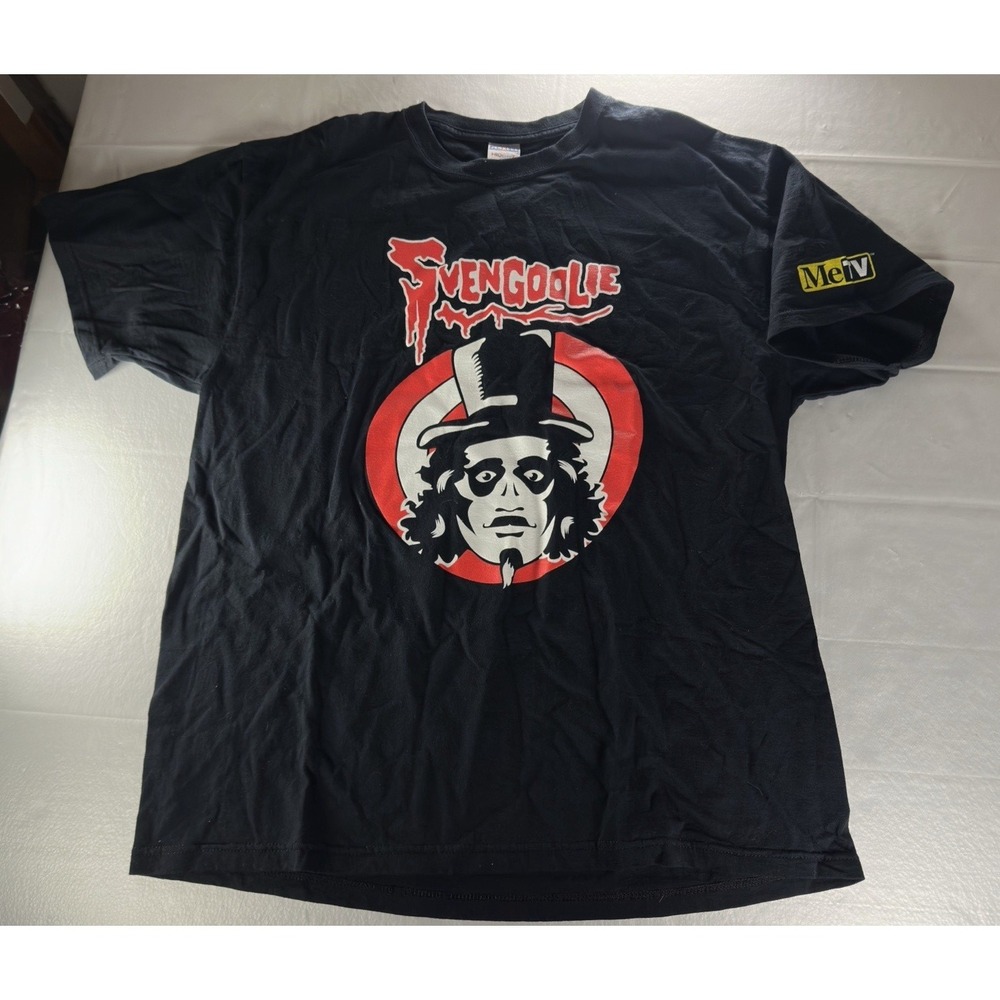 Svengoolie MeTV T Shirt Mens XL Black Horror TV Show Graphic‎